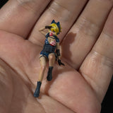 1/35 Scale Miniature Figure Anime Girl Kate Resin Model for Tank Vehicle Diorama Scene, Hand Painted Collectible Military Sand Table Accessory Accessory