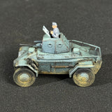 1/72 1/100 Scale Hungarian 39M Csaba Light Armored Reconnaissance Vehicle Model Kit - Pre-Painted & Weathered Miniature with Commander Figure Diorama