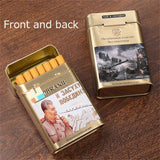 USSR Great Leader Cigarette Case Holds 20 Cigarettes Russian Military Commemorative Metal Smoking Box Storage Cigarette Tools