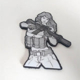Manga Style Tactical Patch Cool Girls Personality Patches Badge Appliques Fashionable DIY Clothing Decoration Ideas Gifts
