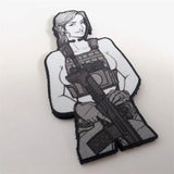 Manga Style Tactical Patch Cool Girls Personality Patches Badge Appliques Fashionable DIY Clothing Decoration Ideas Gifts