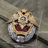USSR Double-Headed Eagle Badge Brooch Russian Military Medal Fine Clothing Decoration Pin Retro Unique MIA Souvenir Collection