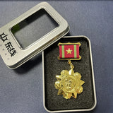 Soviet Excellent Service Medal Vintage Metal Badge CCCP Successful Service Medal Classic Souvenir Collection Premium Pin Decor