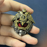 USSR Double-Headed Eagle Badge Brooch Russian Military Medal Fine Clothing Decoration Pin Retro Unique MIA Souvenir Collection