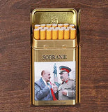 USSR Great Leader Cigarette Case Holds 20 Cigarettes Russian Military Commemorative Metal Smoking Box Storage Cigarette Tools