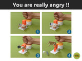 3D printed pneumatic Angry Boy toy Interesting desktop display items that can be pressed and moved