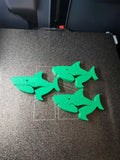 3D printed shark bag clip Cute and practical clips in multiple colors Movable joint