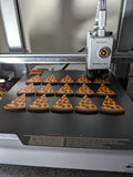 3D Printed Movable pizza slice keychain stress-relieving toy Cute and interesting little gifts