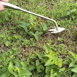 Stainless Steel Weeding Rake Handheld Weed Removal Hoe Vegetable Planting Soil Loosening Artifact Agricultural Garden Tools