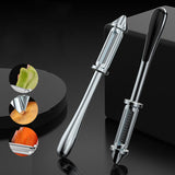 Multifunctional Zinc Alloy Peeler Vegetable Peeler Fruit Peeler Ergonomic Design Rust Resistant Kitchen Tool