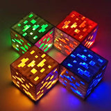 Minecraft Glowing Torch Model Color Changing Bottle Mineral Light LED Decorative Light Glow In The Dark Home Decoration