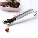 Stainless Steel Tea Strainer Hanging Pipe Shape Handle Tea Maker Tea Strainer Tea Strainer Kitchen Tools