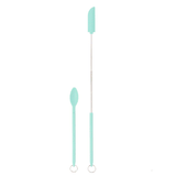 Creative Mini Silicone Scraper Double-Headed Jam Spatula Set Retractable Cosmetic Bottle Scraper Novel Kitchen Accessories