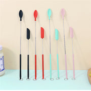 Creative Mini Silicone Scraper Double-Headed Jam Spatula Set Retractable Cosmetic Bottle Scraper Novel Kitchen Accessories