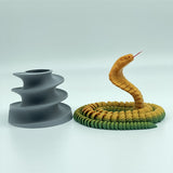 Creative Cobra Pen Holder Novel Makeup Brush Storage Box Practical Home Office Organizer Art Personality Home Decor Ornament