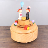 Wedding Party Clockwork Music Box Music Bell Wooden Music Box Craft Items Home Decoration Holiday Gifts Wedding Gifts