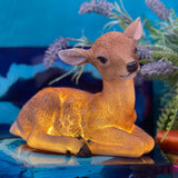 New Cute Deer LED Night Light Bedside Light Bedroom light Decorative Light Creative Resin Crafts Home Ornaments Christmas Gifts