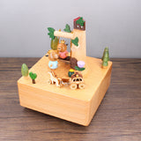 Tree Climbing Piglet Swing Piglet Clockwork Music Box Music Bell Wooden Music Box Craft Items Home Decoration Birthday Gifts