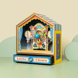 Retro Circus Clown Music Box Clockwork Rocking Musical Boxes Creative Desktop Decoration Surprise Gifts for Kids Girlfriends