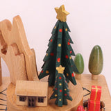 Christmas Tree Train Clockwork Music Box Music Bell Wooden Music Box Craft Items Home Christmas Decoration Holiday Gifts