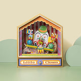 Retro Circus Clown Music Box Clockwork Rocking Musical Boxes Creative Desktop Decoration Surprise Gifts for Kids Girlfriends