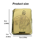 Holding 16pcs Classic Vintage Copper Camel Cigarette Case Portable Tobacco Case Cigarette Storage Smoking Boxes With Box