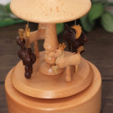New Sky City Carousel Clockwork Music Box Wooden Music Box Modern Craft Items Home Decoration Holiday Gifts
